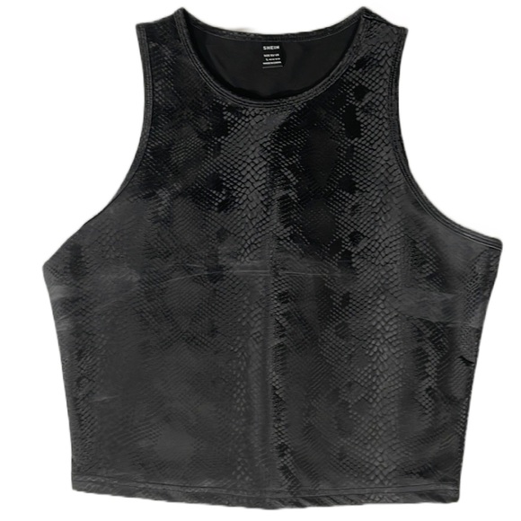 Pleather Snake Skin MIDI Tank Top - Picture 1 of 4